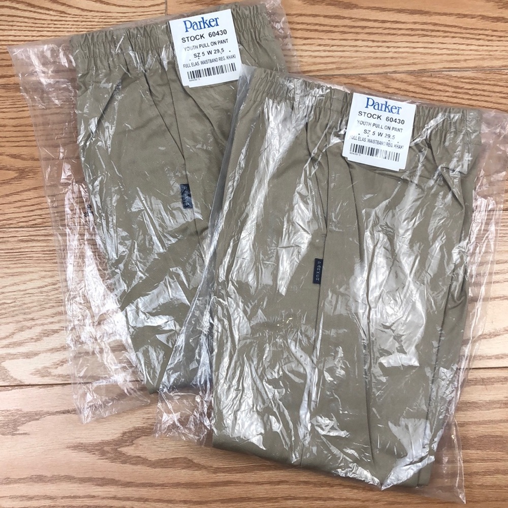 2 - PARKER KHAKI Reg Youth Pull on Pant